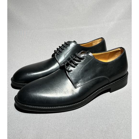 MAGNANNI Eddison Plain Toe Derby Black Leather Men\'s Size 10.5 US NEW main image 6